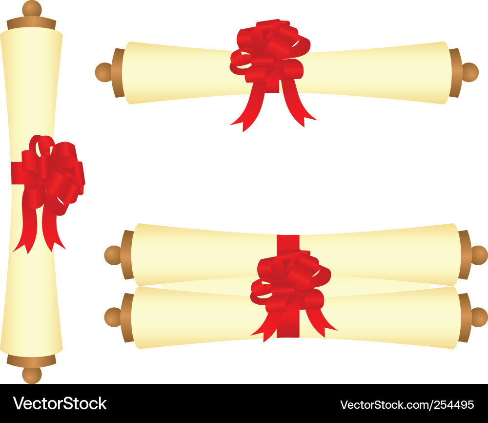 Decorative scrolls Vector Image