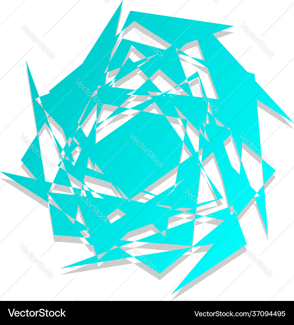 Edgy random abstract geometric shape element Edgy random abstract geometric shape element vector image