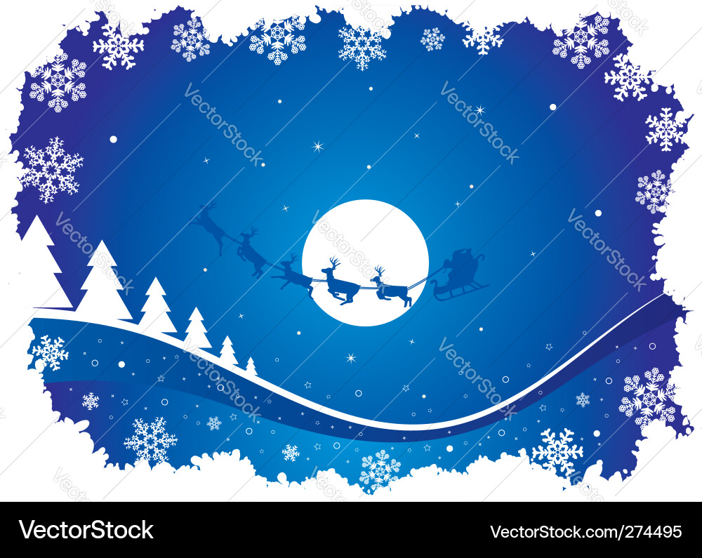 Holiday blue background with s Vector Image