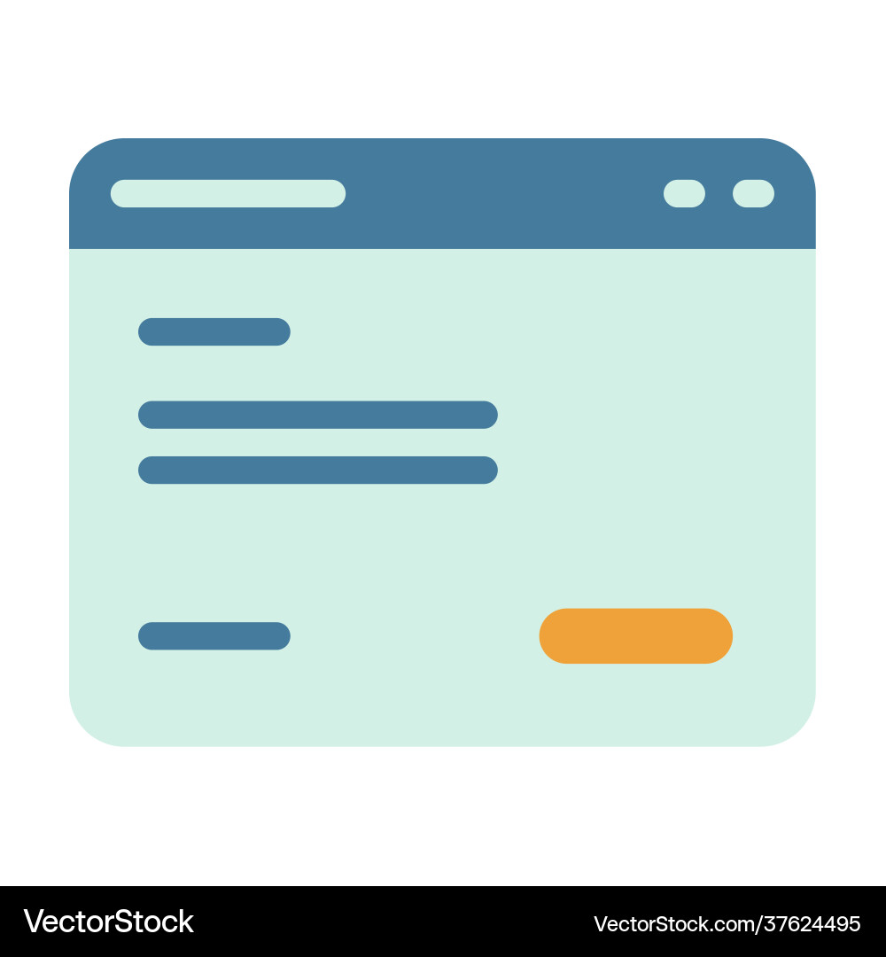 Landing page web website single isolated icon Landing page web website single isolated icon vector image
