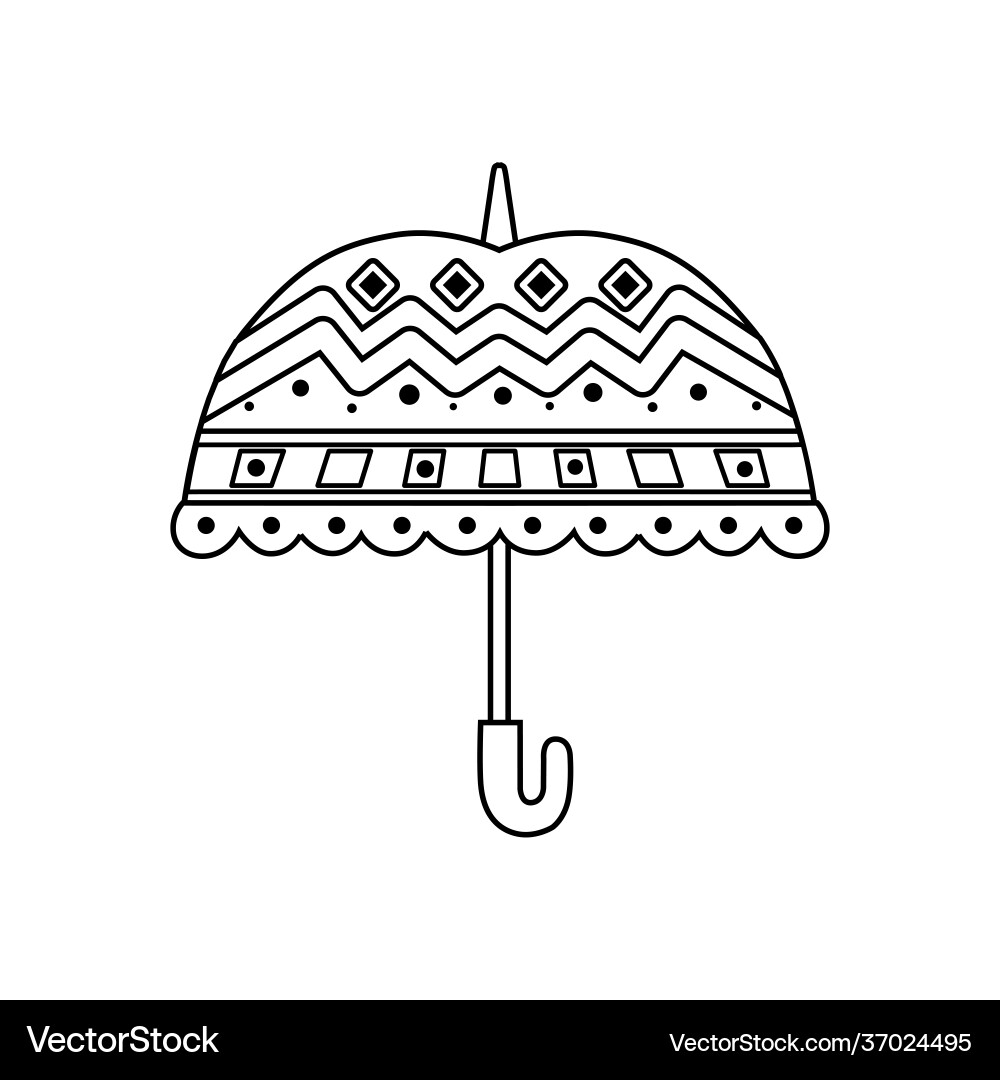 Malbuch für Kinder und Erwachsene Regenschirm Malbuch für Kinder und Erwachsene Regenschirm vektorbild