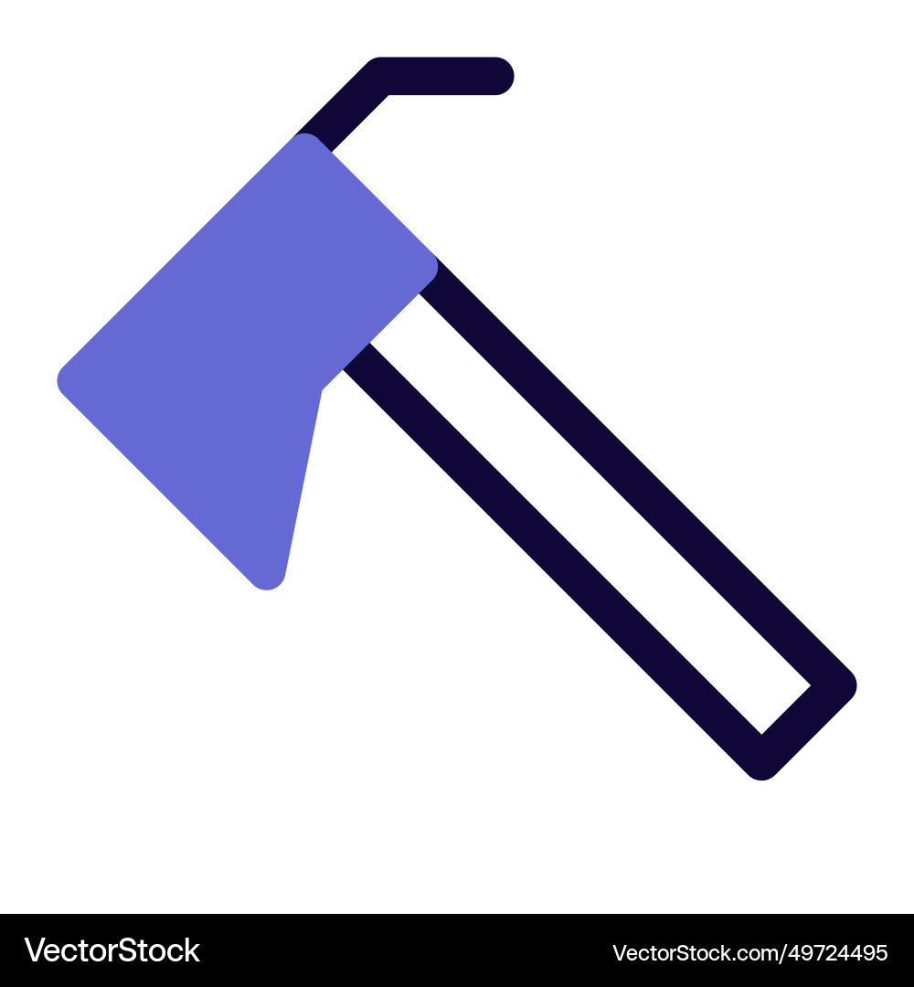 Tool with a sharp edge for piercing Vector Image