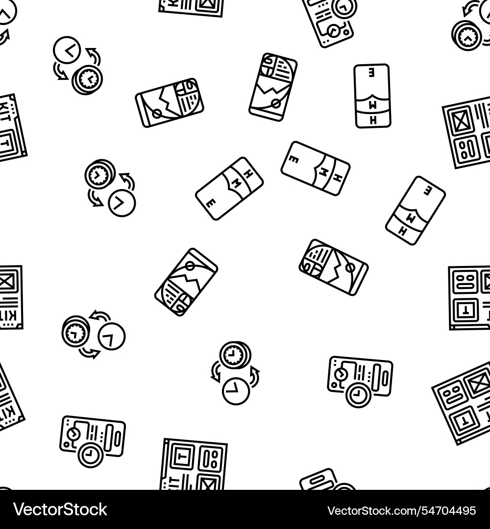 Ui ux develop content research seamless pattern Ui ux develop content research seamless pattern vector image