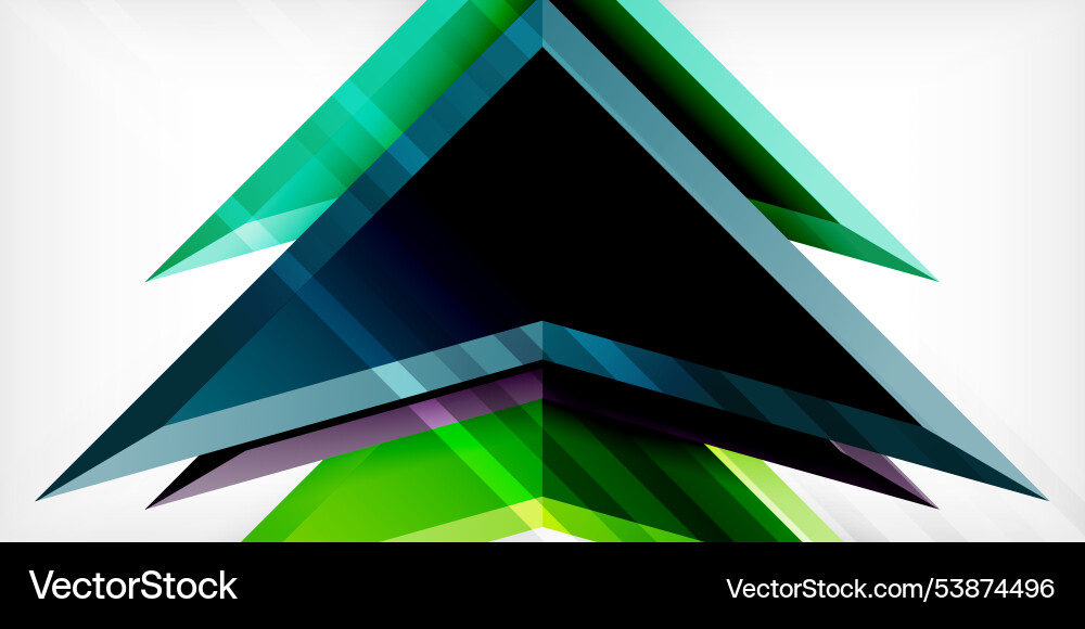 Arrows with 3d effect abstract background Vector Image