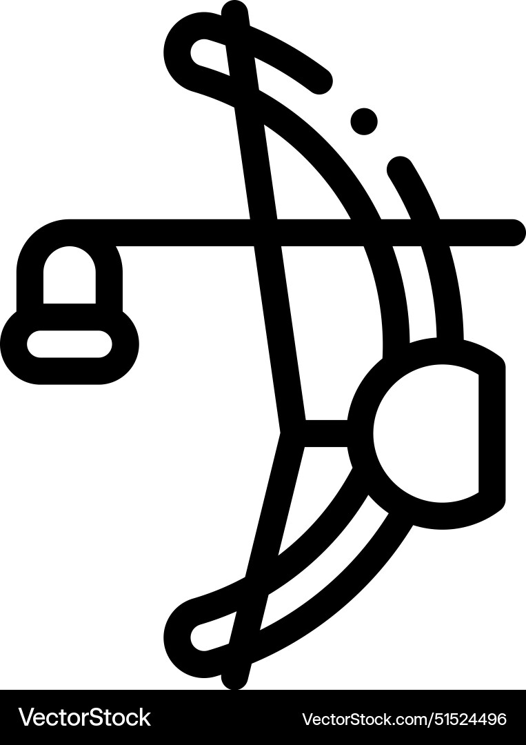 Berimbau icon thin linear style design isolated Berimbau icon thin linear style design isolated vector image