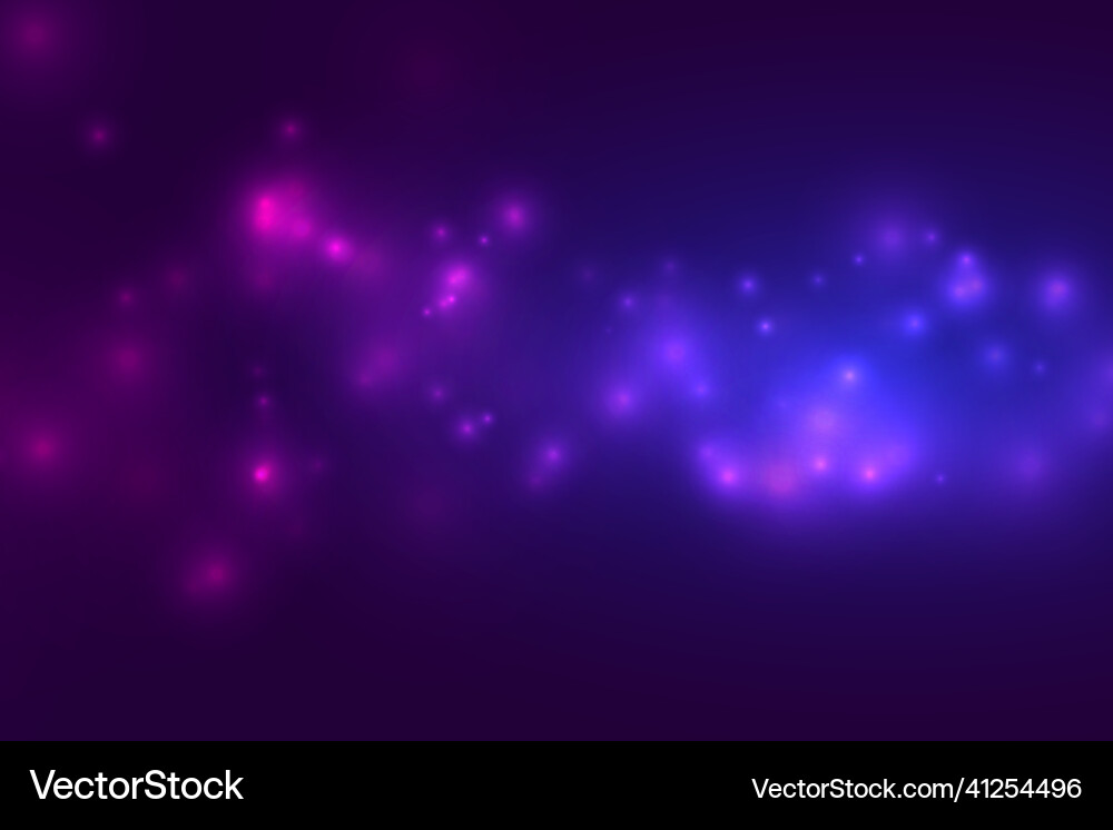 Blue sparkling shiny bokeh background design vector image