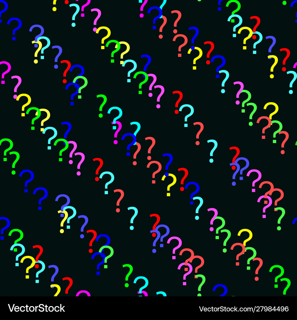 Seamless pattern question marks Seamless pattern question marks vector image