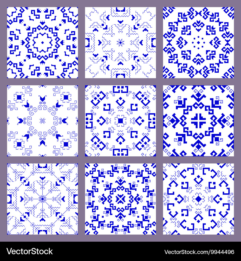 Set pattern vector image