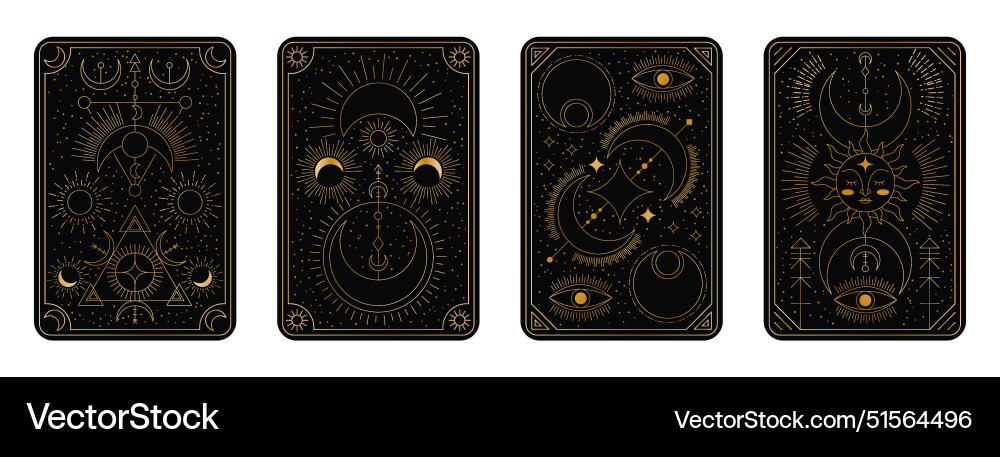 Tarot Kartenrahmen Augen Magie esoterisches Design Tarot Kartenrahmen Augen Magie esoterisches Design vektorbild