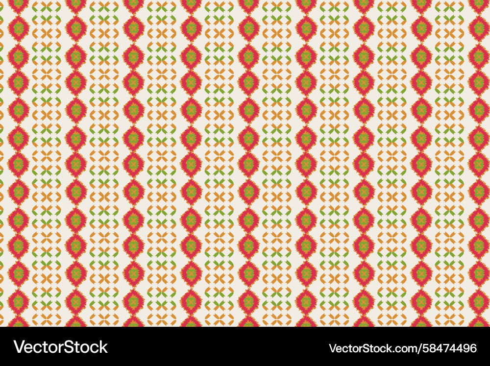 Vertical Ikat Repeat Pattern Vector Image