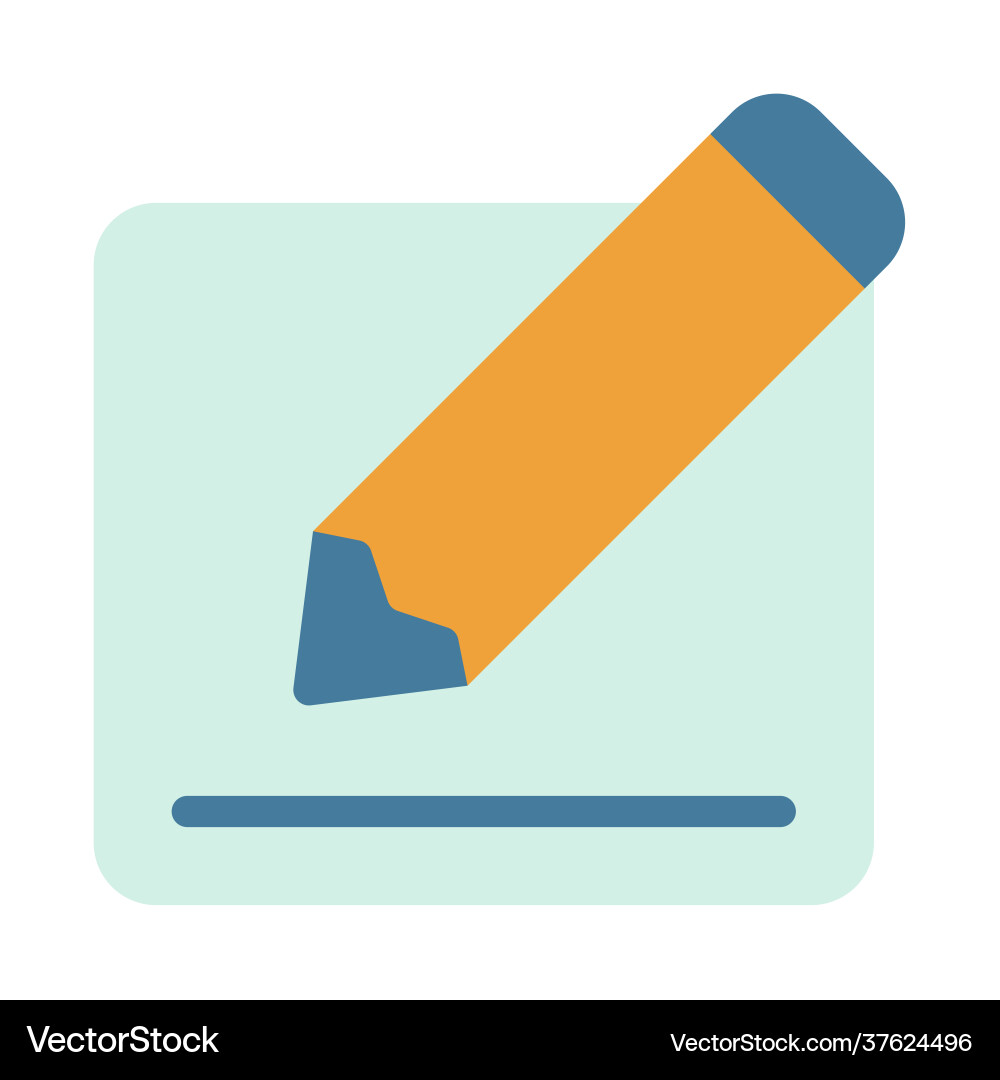 Write pen form field single isolated icon vector image