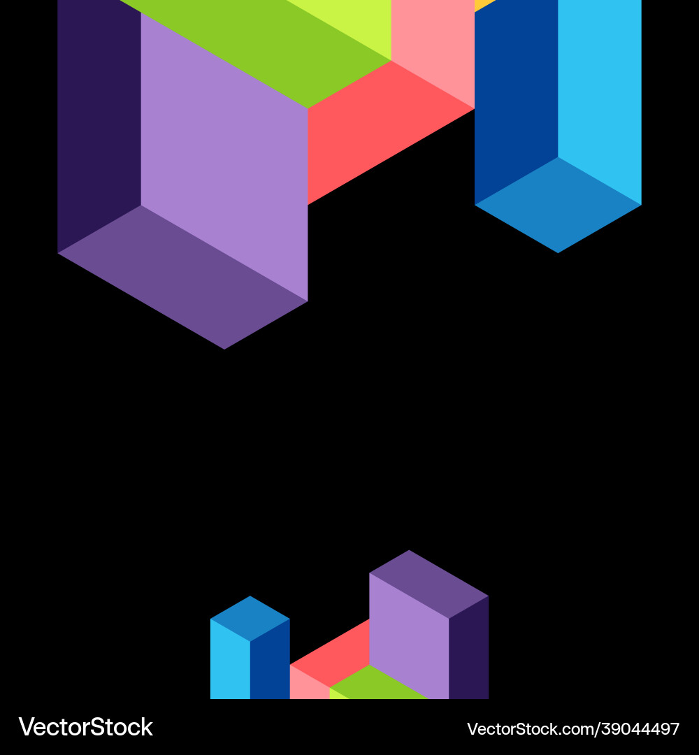 Abstract background 3d cubes cubic elements Abstract background 3d cubes cubic elements vector image