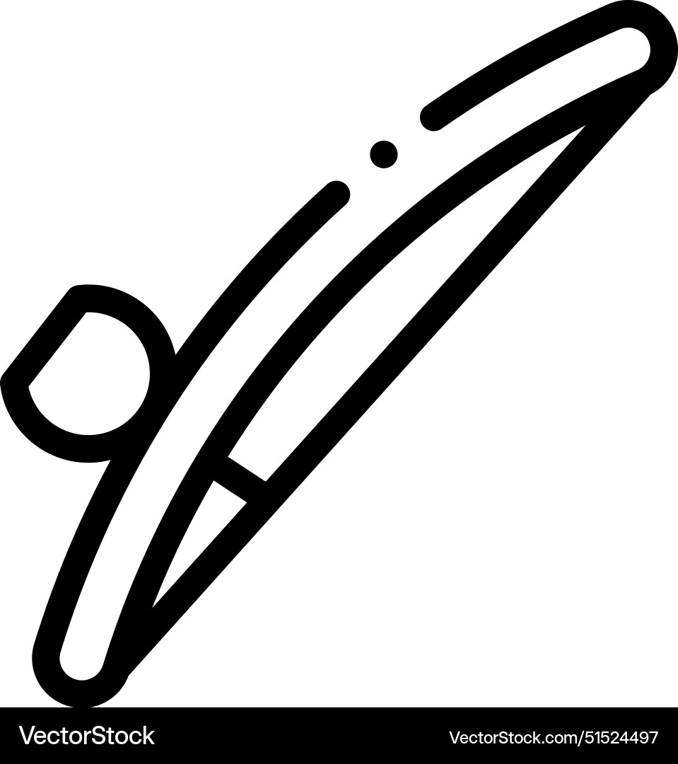 Berimbau icon thin linear style design isolated Berimbau icon thin linear style design isolated vector image