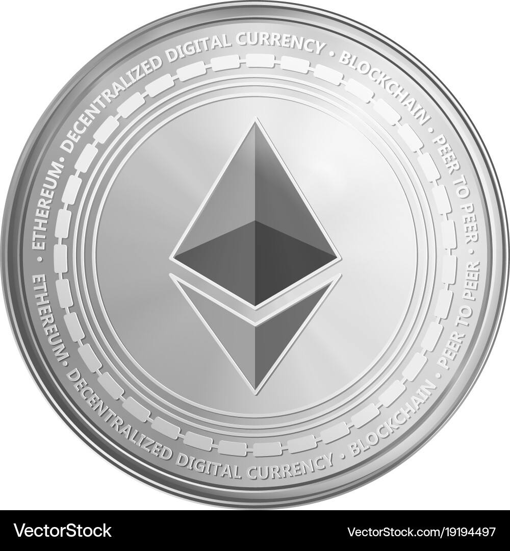 Ethereum Coin Symbol – Royalty-Free Vector | VectorStock
