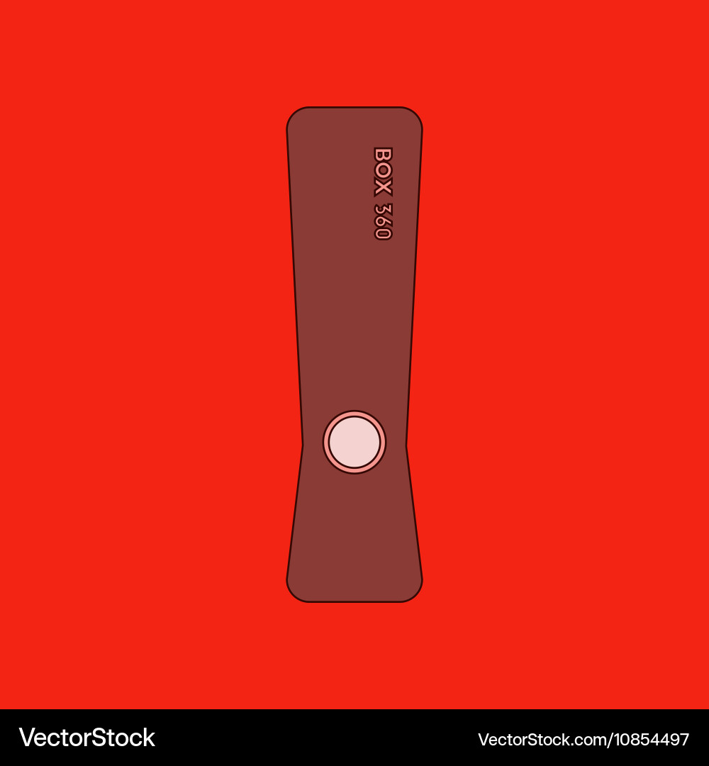 Flat icon on background game console Vector Image