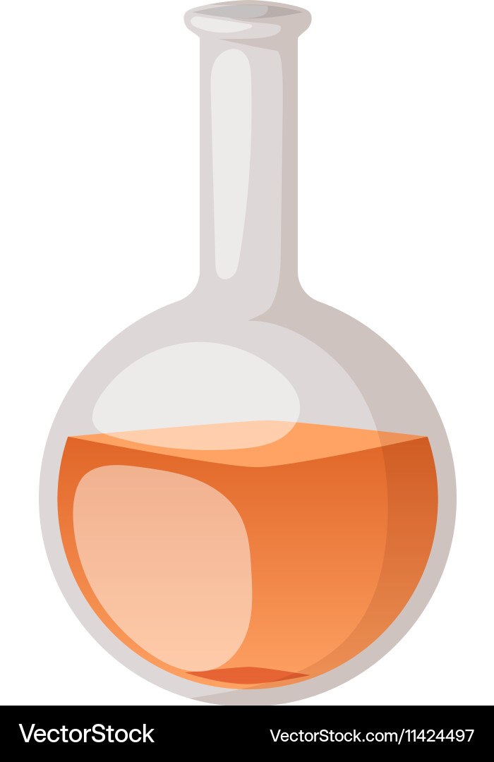 Lab flask isolated vector image