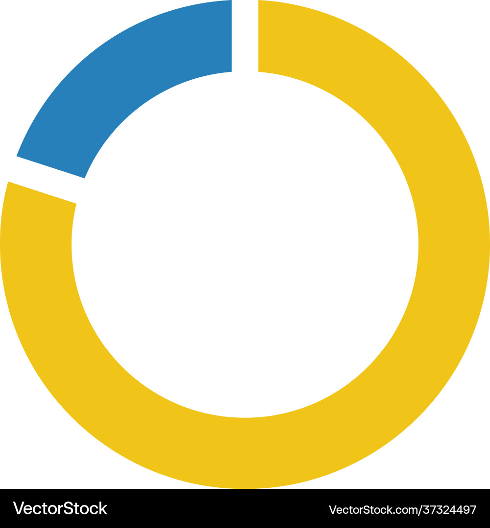 Pie chart icon graph diagram symbol for big data Pie chart icon graph diagram symbol for big data vector image