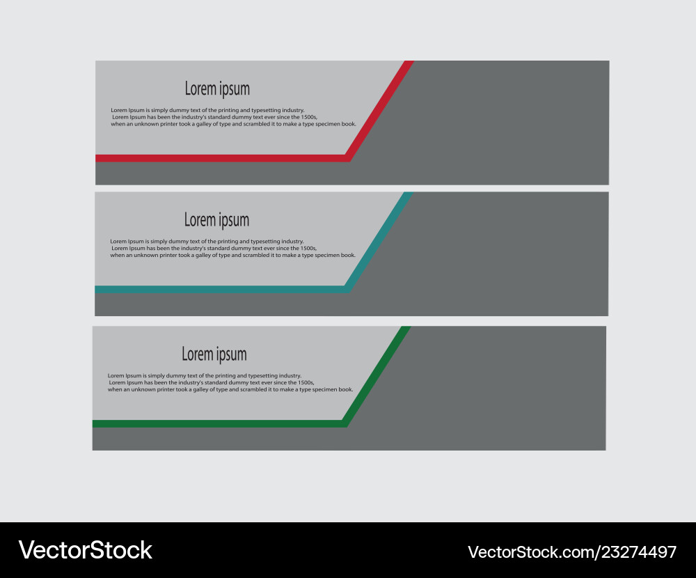 Set of abstract design templates Vector Image
