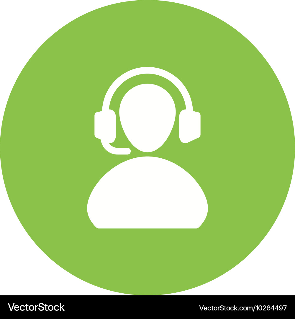 Support agent Vector Image