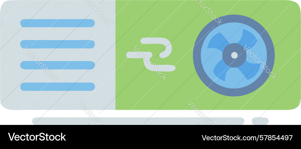 Ventilation system airflow icon design generative Vector Image