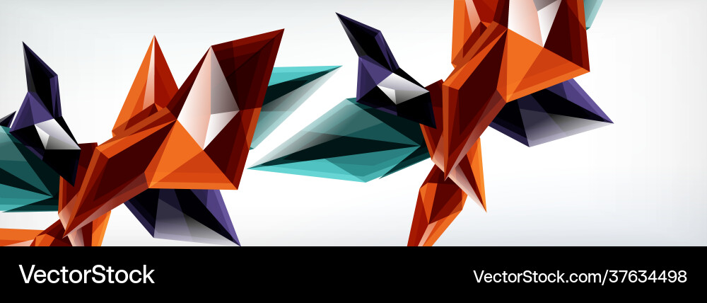 3d triangles and pyramids abstract 3d triangles and pyramids abstract vector image