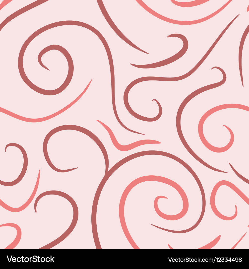 Abstract colored swirls seamless pattern Vector Image