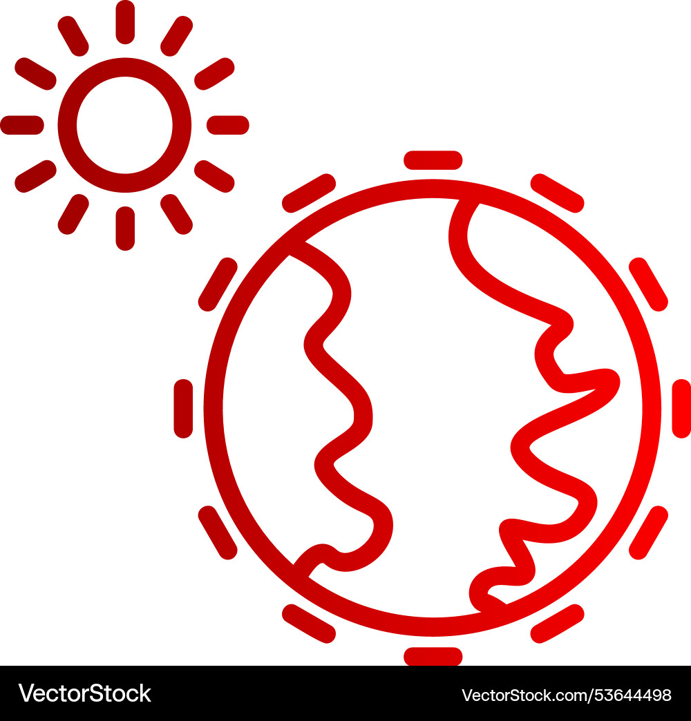 Atmosphere line gradient icon Vector Image