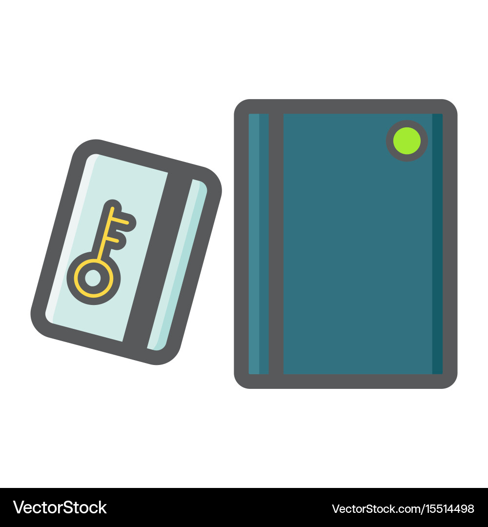 Card Reader with Keypad Icon vector image