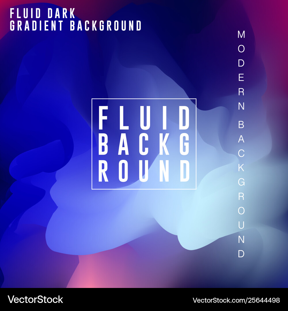 Dark fluid gradient background design abstract Vector Image
