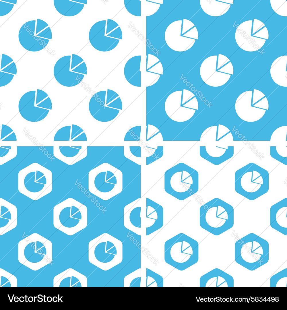 Diagram patterns set Vector Image