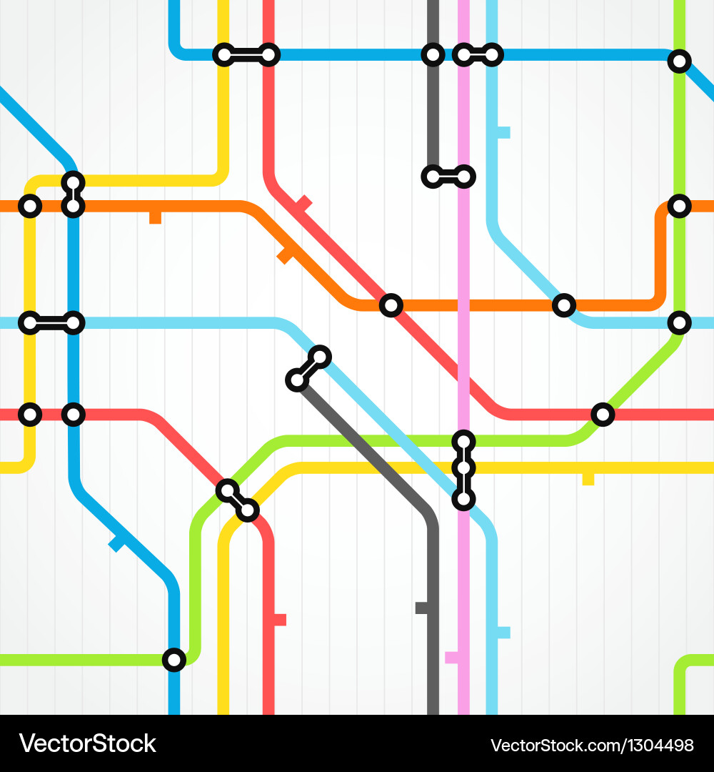 Metro Network Hintergrund Vektorbild