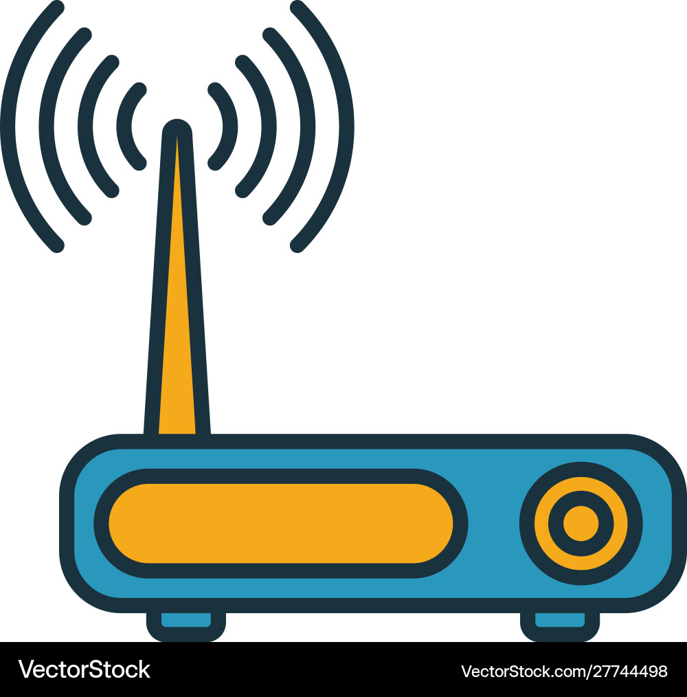 Modem icon simple element from web hosting icons Modem icon simple element from web hosting icons vector image