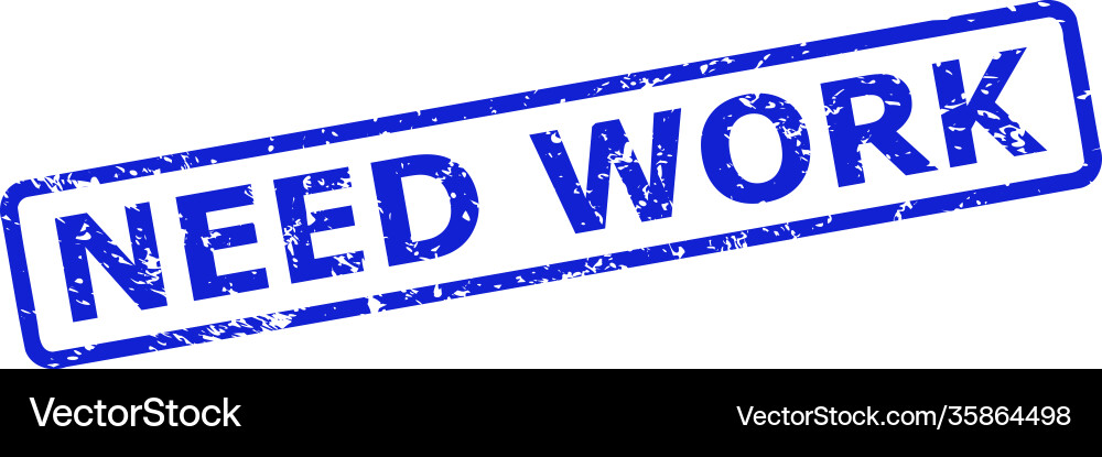 Need work seal with corroded surface and rounded Vector Image