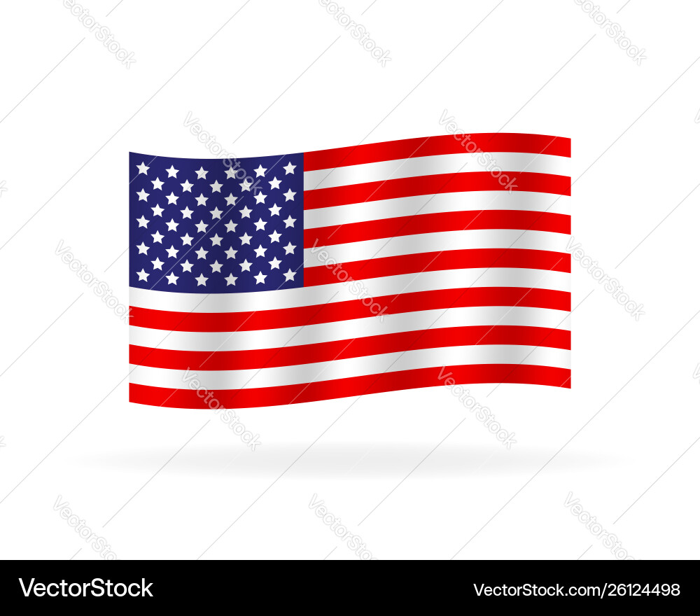 Originale und einfache vereinigte Zustand America Flagge Originale und einfache vereinigte Zustand America Flagge vektorbild