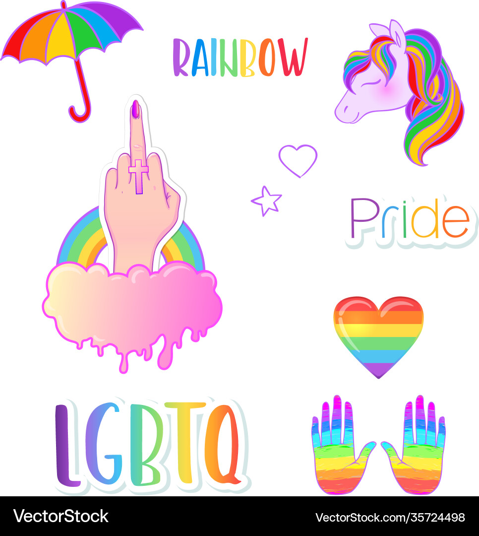 Rainbow colored icon gay pride lgbt concept Rainbow colored icon gay pride lgbt concept vector image