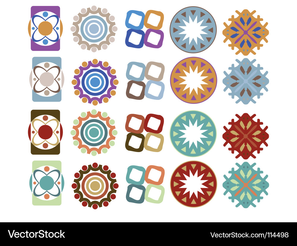 Set of design elements Vector Image