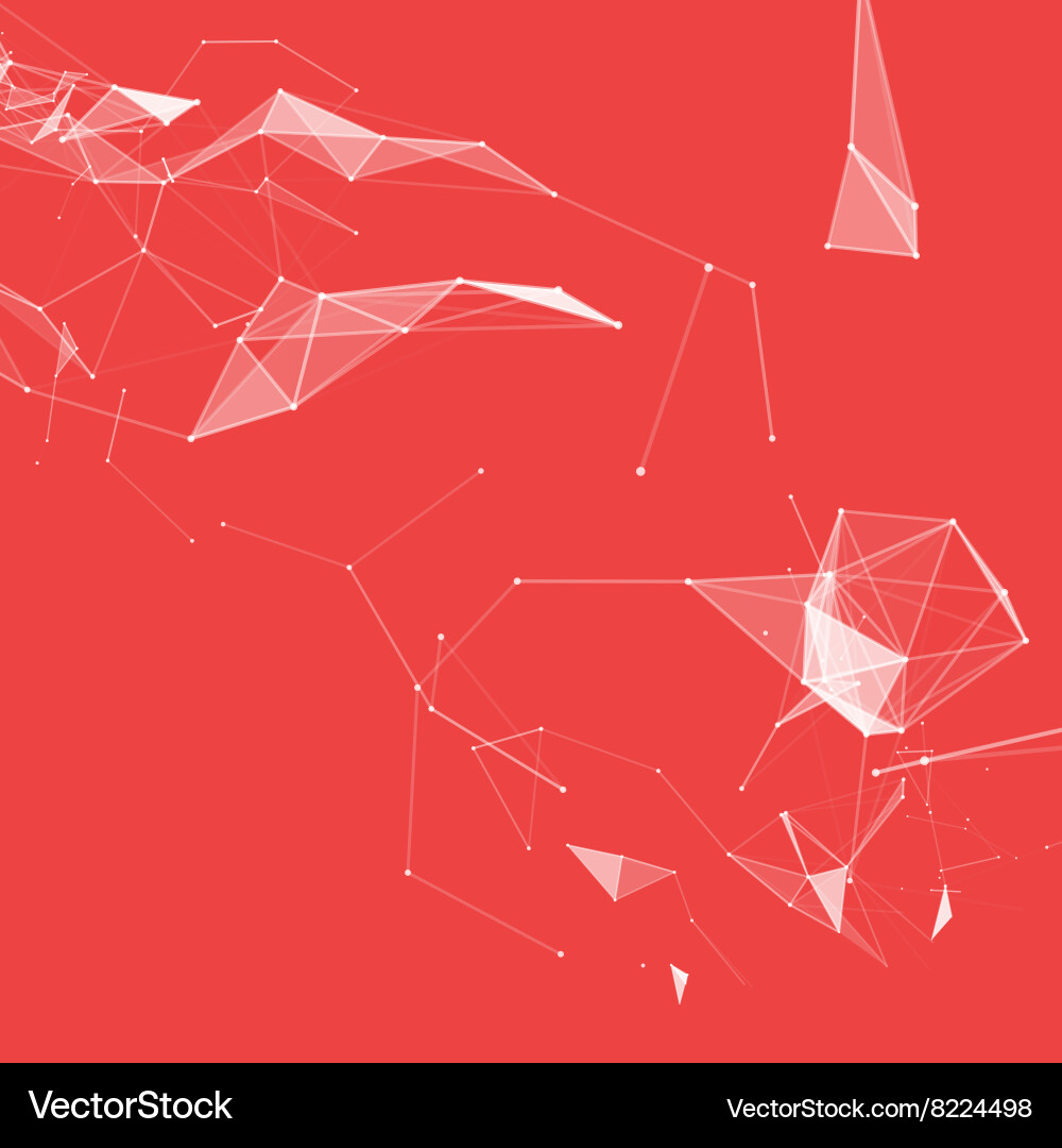 Virtual abstract background with particle Vector Image