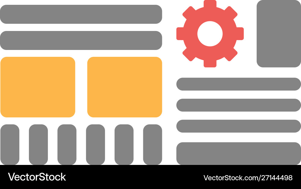 Web grid icon wireframe sign Web grid icon wireframe sign vector image