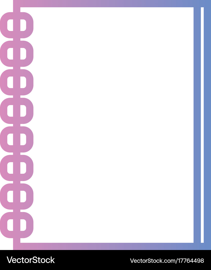 Zeilen-Notebook-Papier Objektdesign zum Schreiben Vektorbild