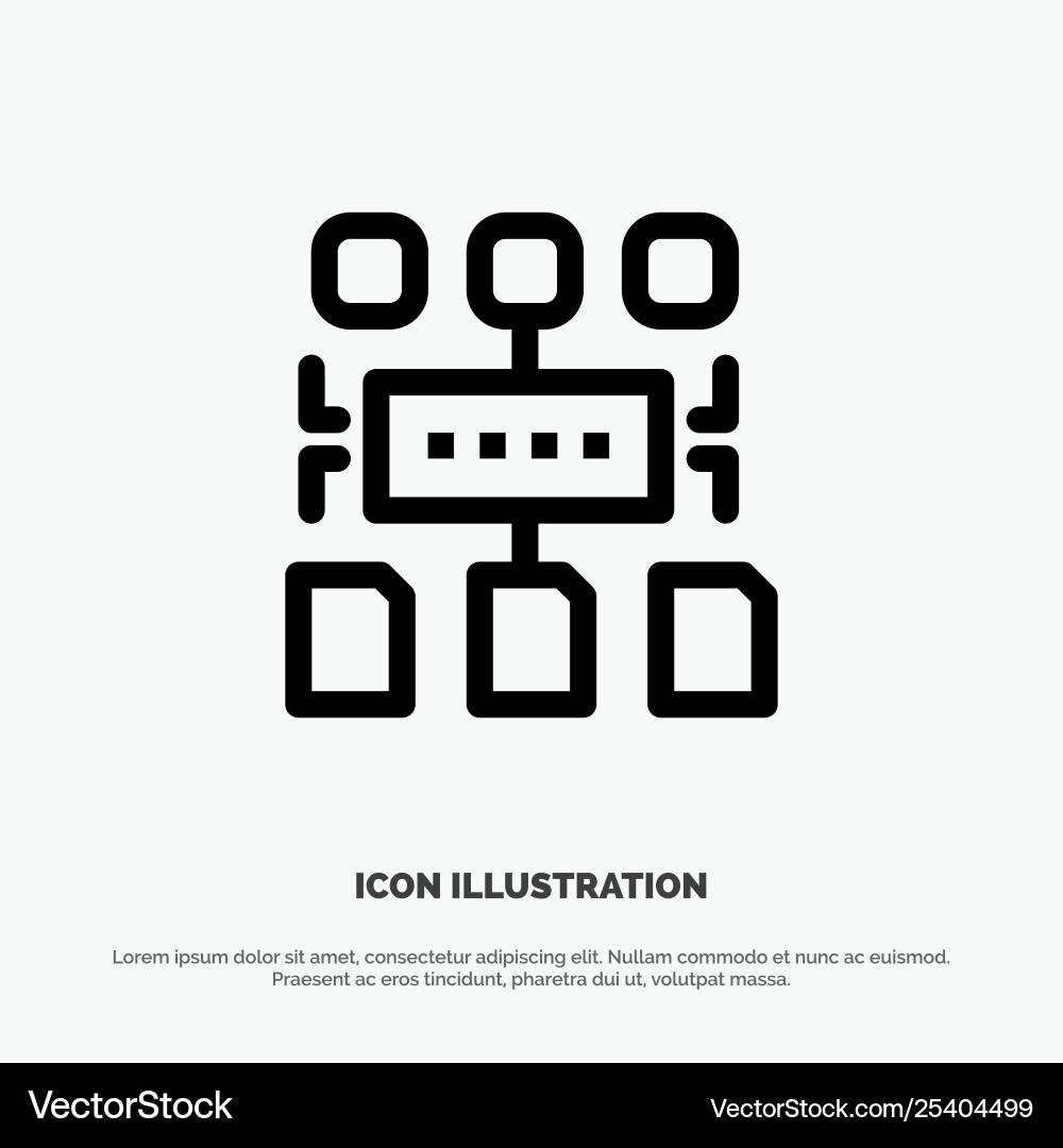 Algorithm Programm Benutzer Dokumentzeile Symbol Vektorbild