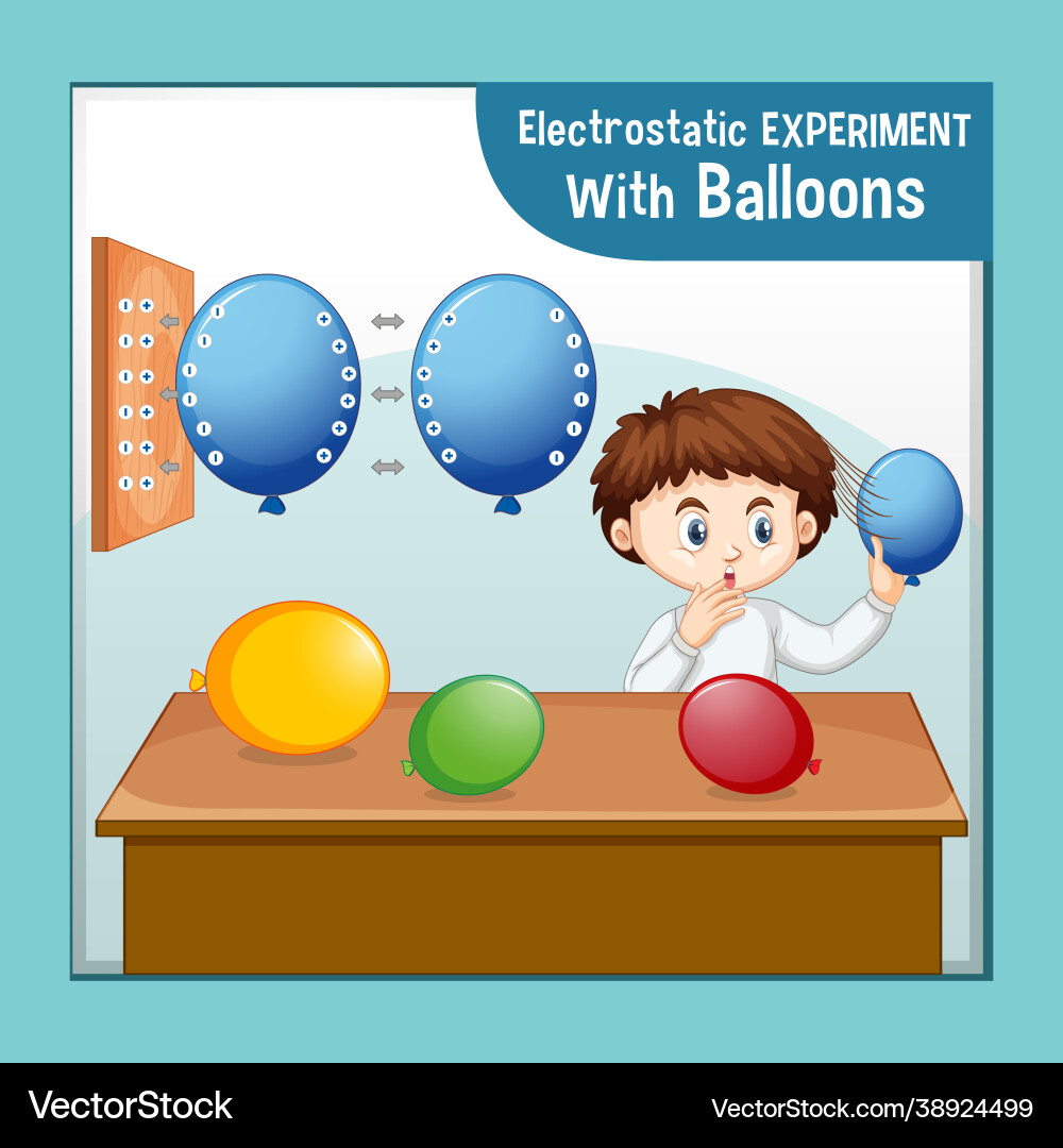 Electrostatic science experiment with scientist vector image