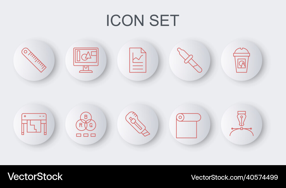 Set line fountain pen nib plotter document Set line fountain pen nib plotter document vector image