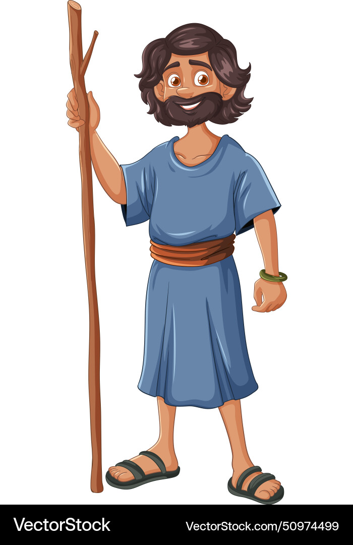 Smiling cartoon man in historical clothing Smiling cartoon man in historical clothing vector image