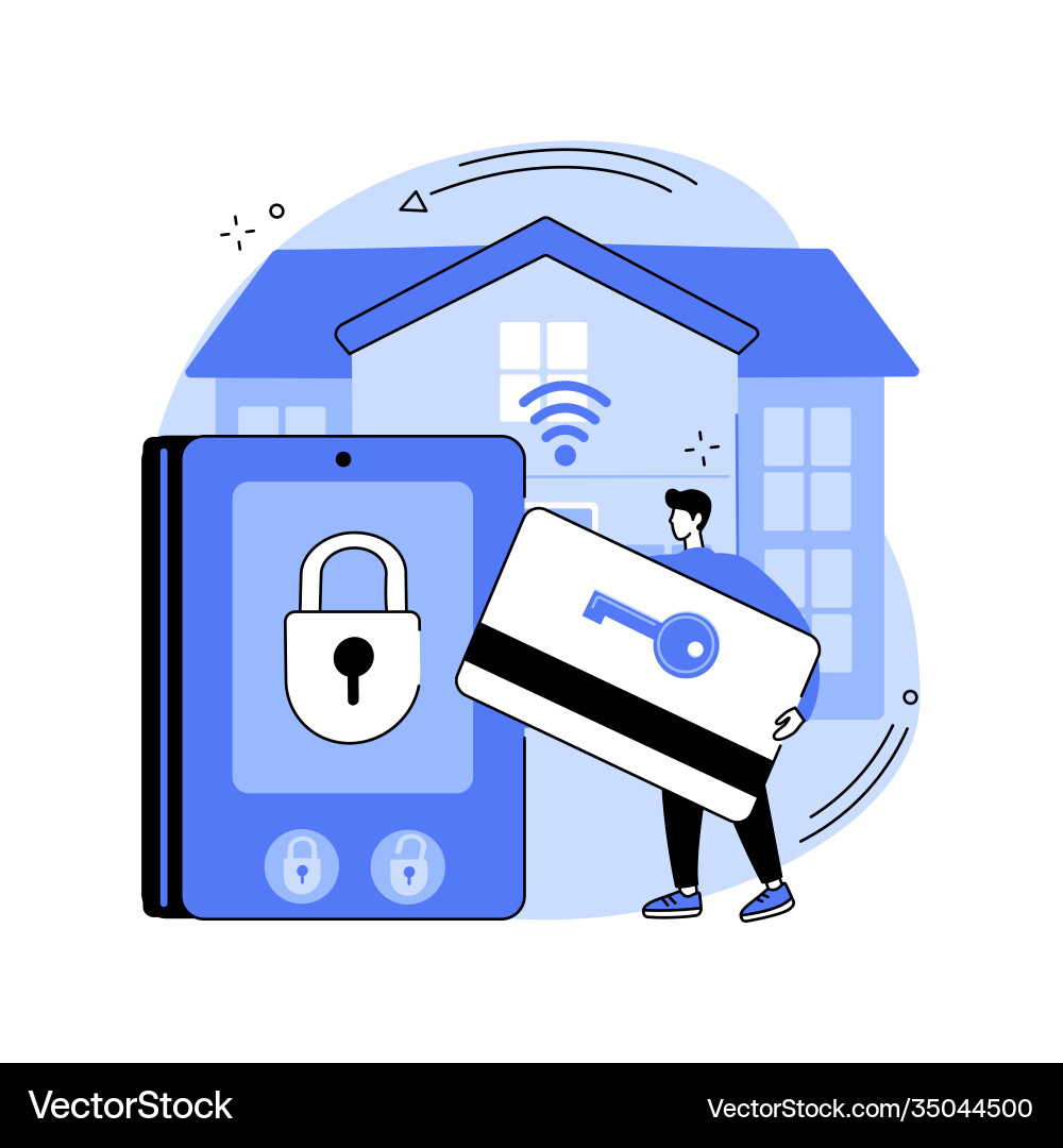 Access control system abstract concept Access control system abstract concept vector image