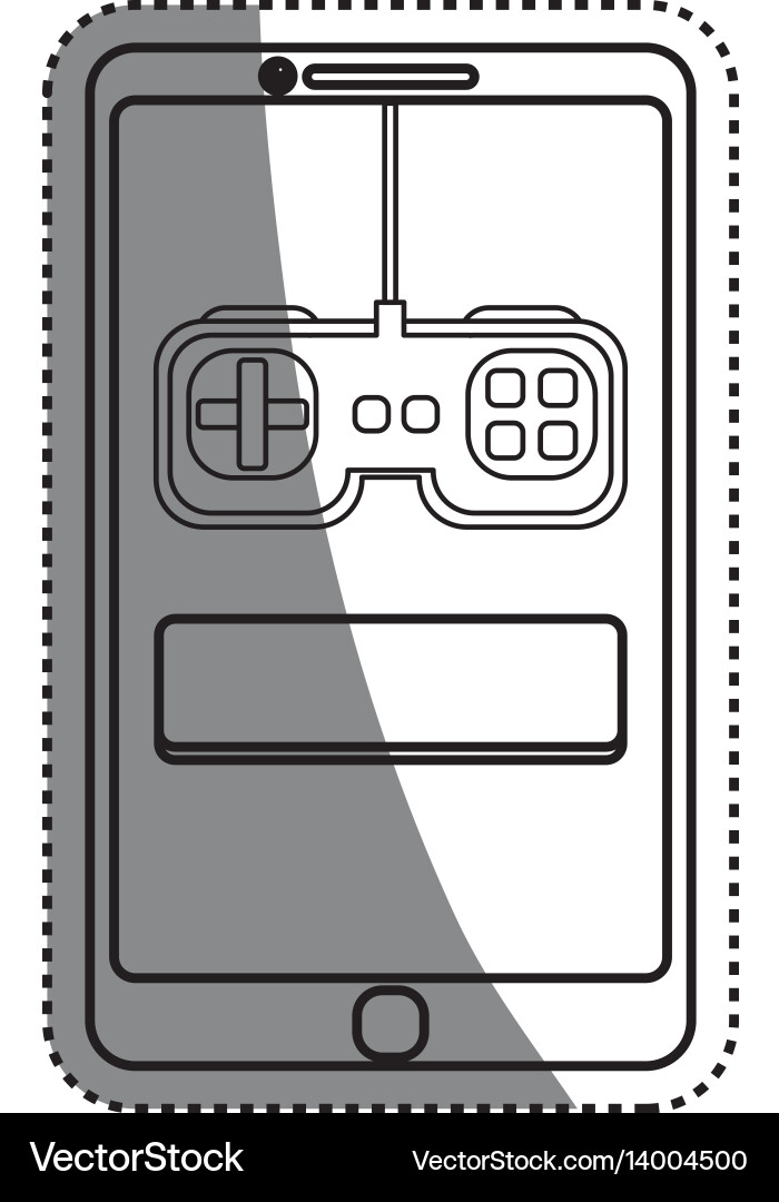 Console gamepad device vector image