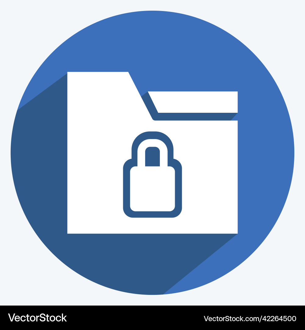 Icon locked folder suitable for user interface Icon locked folder suitable for user interface vector image
