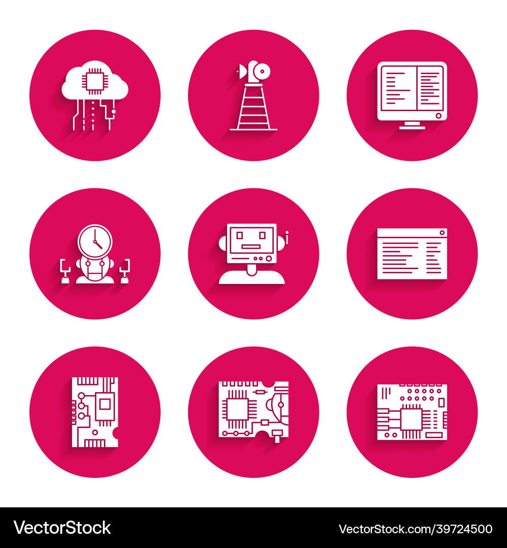 Roboter Software Web-Entwickler Programmierung Roboter Software Web-Entwickler Programmierung Vektorbild