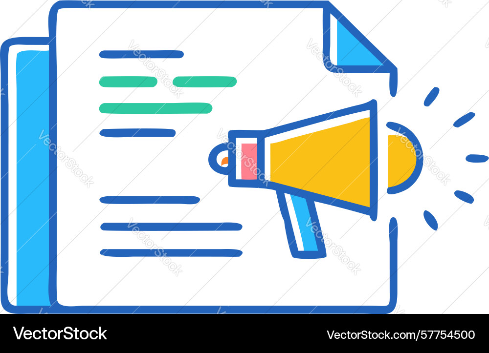 Voice message document or audio instruction icon vector image