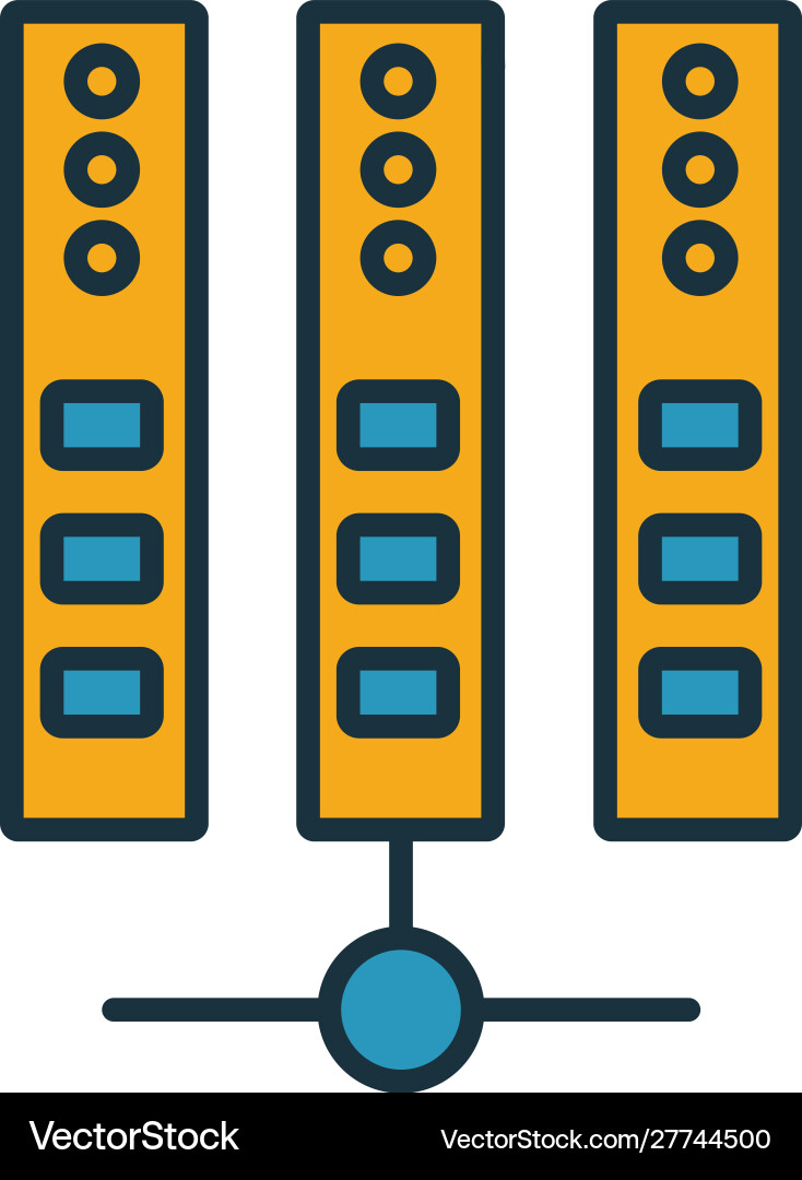 Web-Hosting-Symbol einfaches Element von Web-Hosting-Symbol einfaches Element von Vektorbild