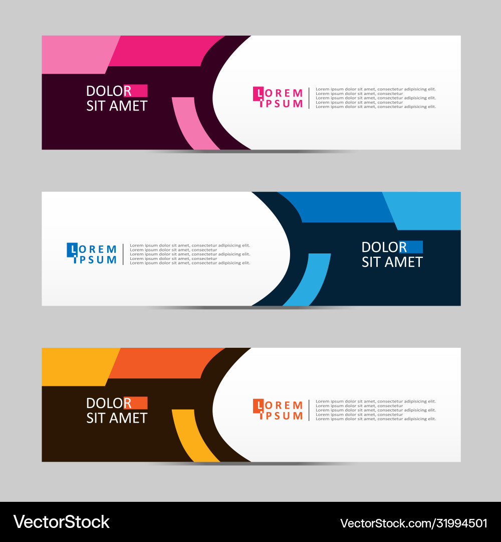 Abstract design banner web template Vector Image